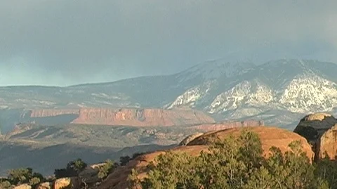 Storm Clouds on Mountain Stock Footage 93332623