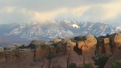 Storm Clouds on Mountain Stock Footage 93332647