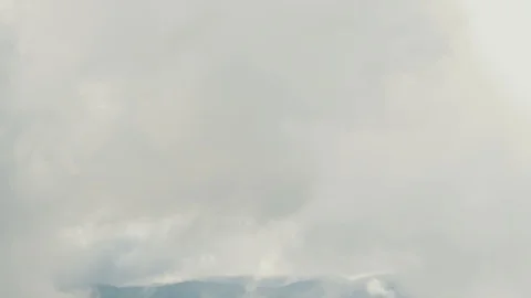 Storm clouds in mountains closeup, time lapse. summer is autumn Stock Footage 123276848