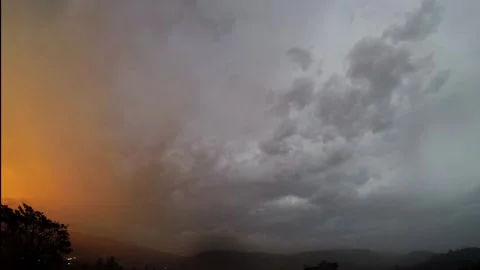Storm clouds moving in Stock Footage 339891267