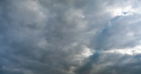 Storm Clouds Moving out in Time Lapse with Cloudy Landscape with Summer Rain. Stock Footage 209556113