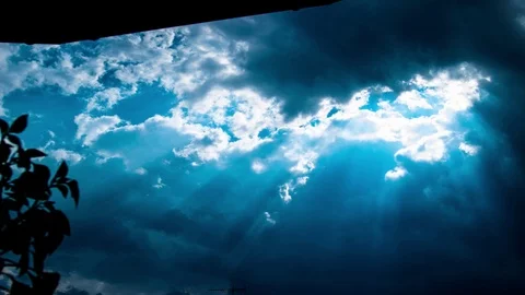 Storm clouds moving timelapse Stockbeeldmateriaal 93691209