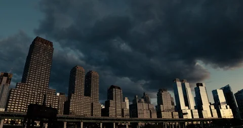 Storm Clouds NYC Timelapse - Spooky Stock Footage 116704762