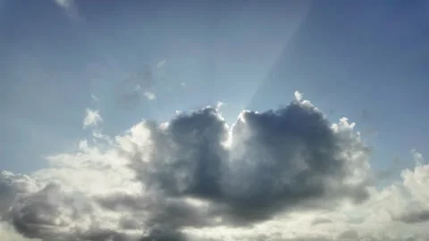 Storm Clouds on the Ocean Horizon Stock Footage 298277290