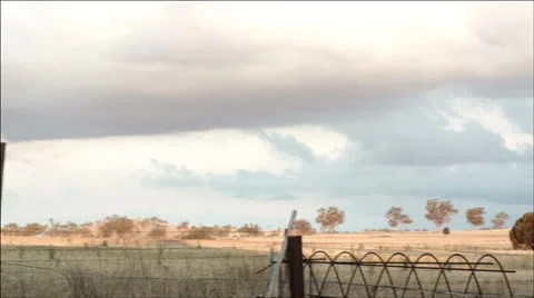 Storm clouds in the outback Stock Footage 22664890