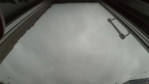 Storm clouds outside the window Stock Footage 77338287