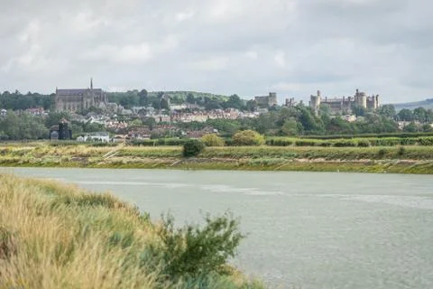 Storm clouds over Arundel Stock Photos