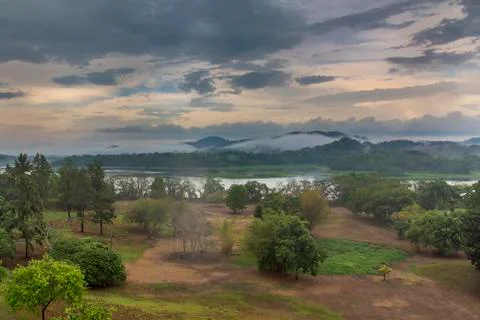 Storm Clouds Over the Chagres River - Panama Stock Photos