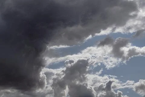 Storm clouds over the city. Fotos Stock