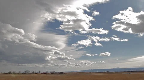 Storm Clouds Over Colorado Plains Timelapse 스톡 동영상 30559422