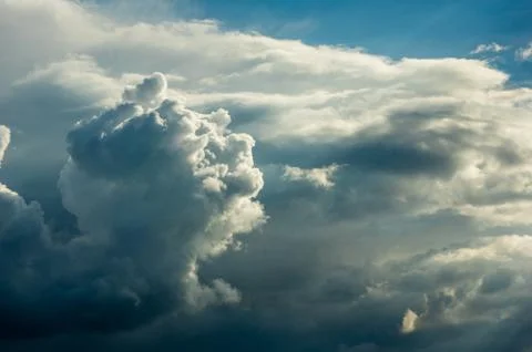 Storm Clouds over eastern saxony on May 21st 2019 Germany Stock Photos