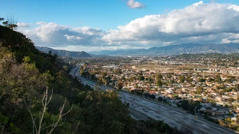 Storm clouds over Glendale time lapse Stock Footage