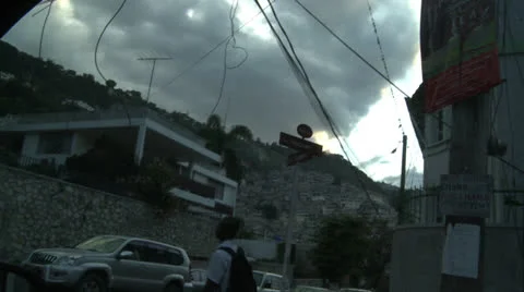 Storm Clouds over Haiti Stock Footage 23858691