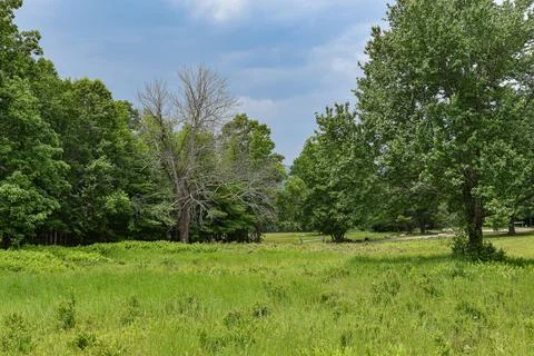 Storm clouds over hanks meadows Stock Photos