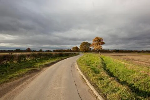 Storm clouds over landscape Stock Photos