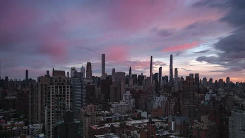 Storm Clouds Over Manhattan (2 of 2) Stock Footage 195958477
