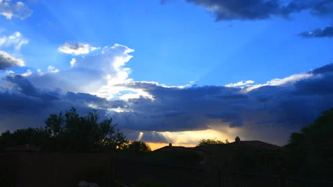 Storm clouds over Mesa Video stock 135979252