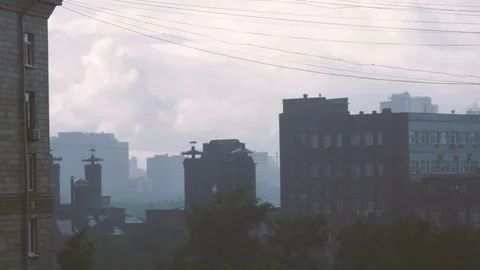 Storm clouds over Moscow Stock Footage 80188706