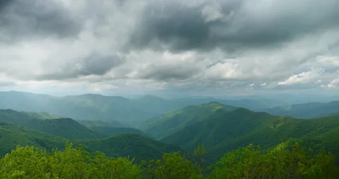 Storm Clouds Over Mountains Stock Footage 235229259