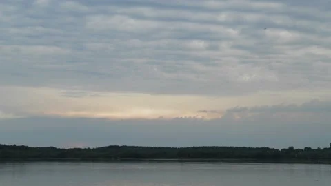 Storm clouds over river Danube in Bratislava, Slovakia Video stock 138053209