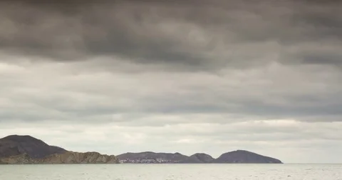 Storm clouds over the sea Stock Footage 73011788