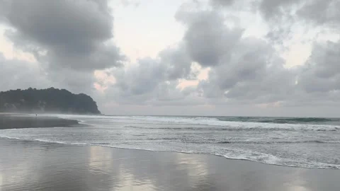 Storm clouds over the sea Stock Footage 340003638