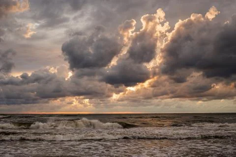 Storm clouds over the  Sea Stock Photos