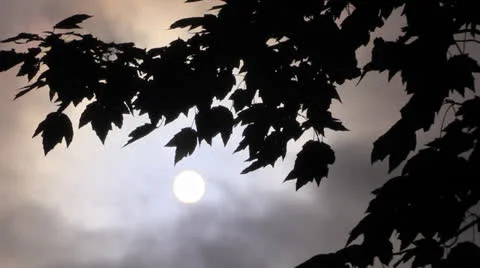 Storm clouds over sun Video stock 26827093