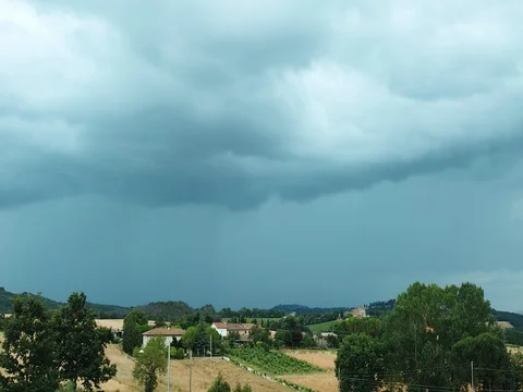 Storm Clouds Over Tuscany Stock Footage 73289912