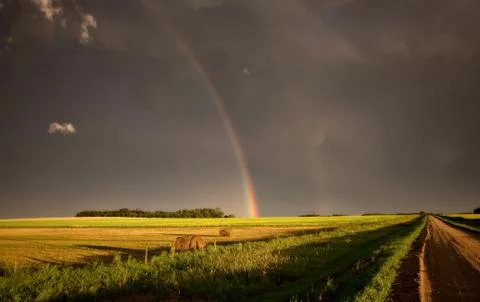 Storm Clouds Prairie Sky Stock Photos