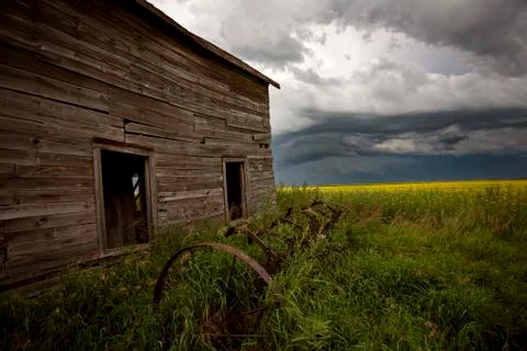Storm Clouds Prairie Sky Stock Photos