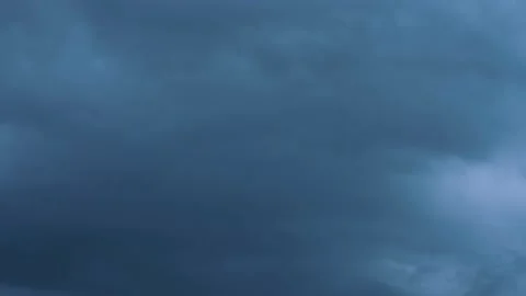 Storm clouds with the rain  Time lapse gray cloud moving Storm giant. Video stock 197419572