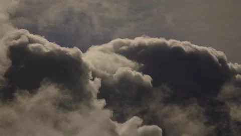 Storm Clouds Rising Quickly Upwards in Gaseous Fluid Motion Stock Footage 339766066