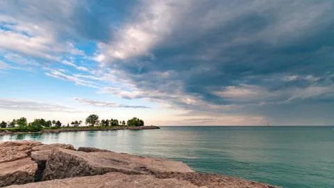 Storm clouds rolling out. Stock Photos
