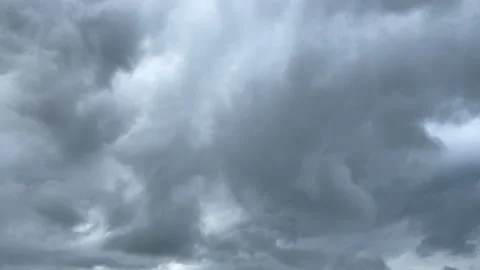 Storm Clouds Rolling In Tropical Tornado Thunder Lightning Vidéo 217562632