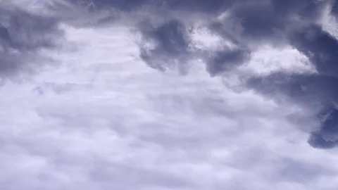Storm clouds run on gloomy sky Stock Footage 96709104