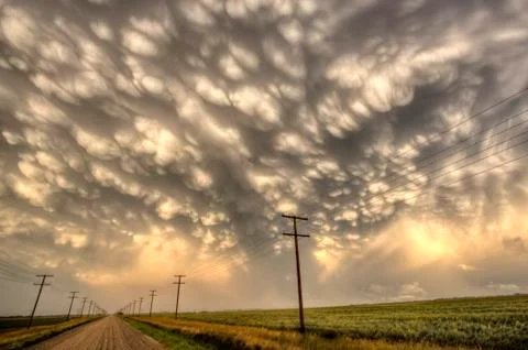Storm Clouds Saskatchewan Stock Photos