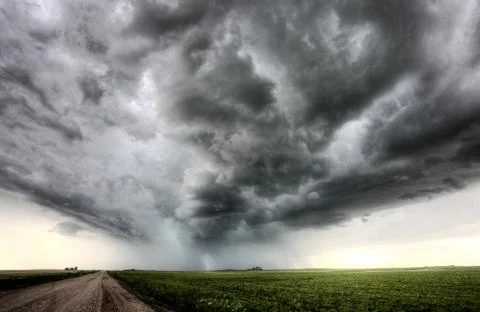 Storm Clouds Saskatchewan Stock Photos