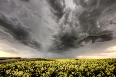 Storm Clouds Saskatchewan Stock Photos