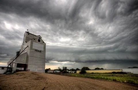 Storm Clouds Saskatchewan Stock Photos