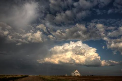 Storm Clouds Saskatchewan Stock Photos