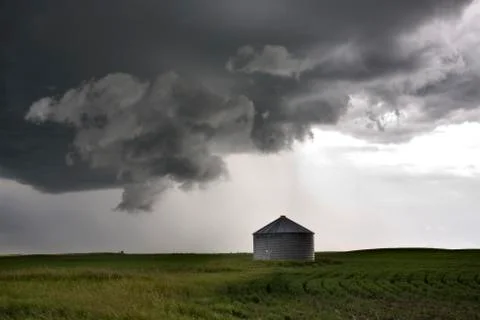 Storm Clouds Saskatchewan Stock Photos