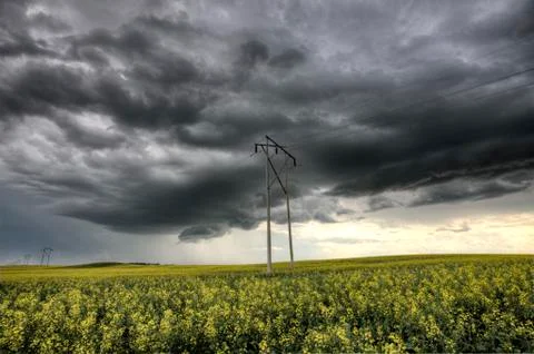 Storm Clouds Saskatchewan Stock Photos