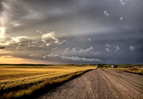 Storm Clouds Saskatchewan Stock Photos