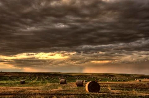 Storm Clouds Saskatchewan Stock Photos