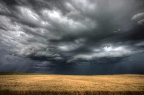 Storm Clouds Saskatchewan Stock Photos