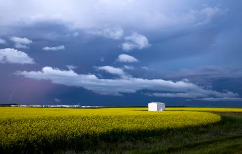 Storm Clouds Saskatchewan Stock Photos