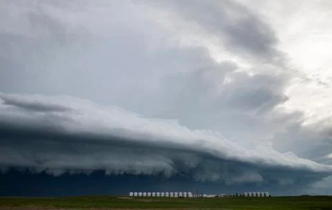 Storm Clouds Saskatchewan Stock Photos