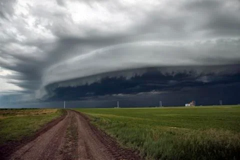 Storm Clouds Saskatchewan Stock Photos