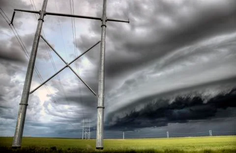 Storm Clouds Saskatchewan 스톡 사진